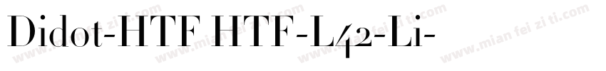 Didot-HTF HTF-L42-Li字体转换